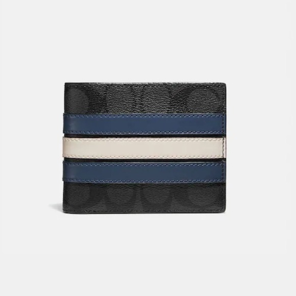Coach 3 In 1 Wallet In Signature Canvas With Varsity Stripe 3008 - Picture 2 of 11